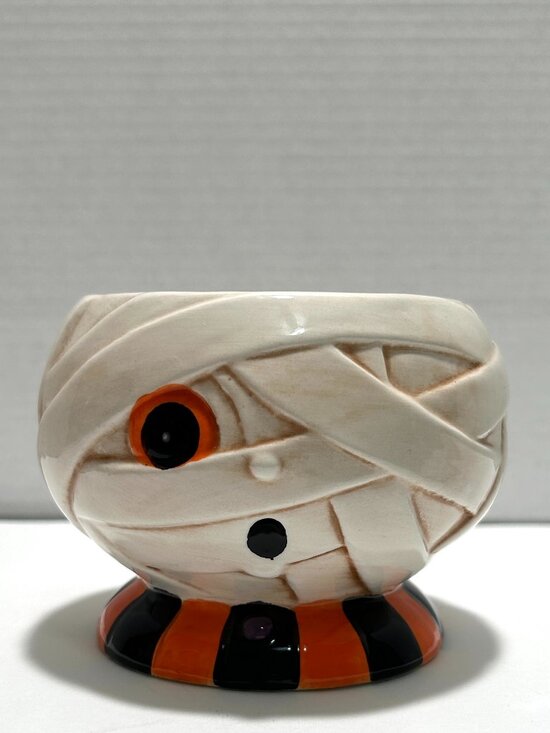 johanna parker Other - Title: NWT Johanna Parker Halloween Mummy Ceramic Treat Candy Snack Bowl